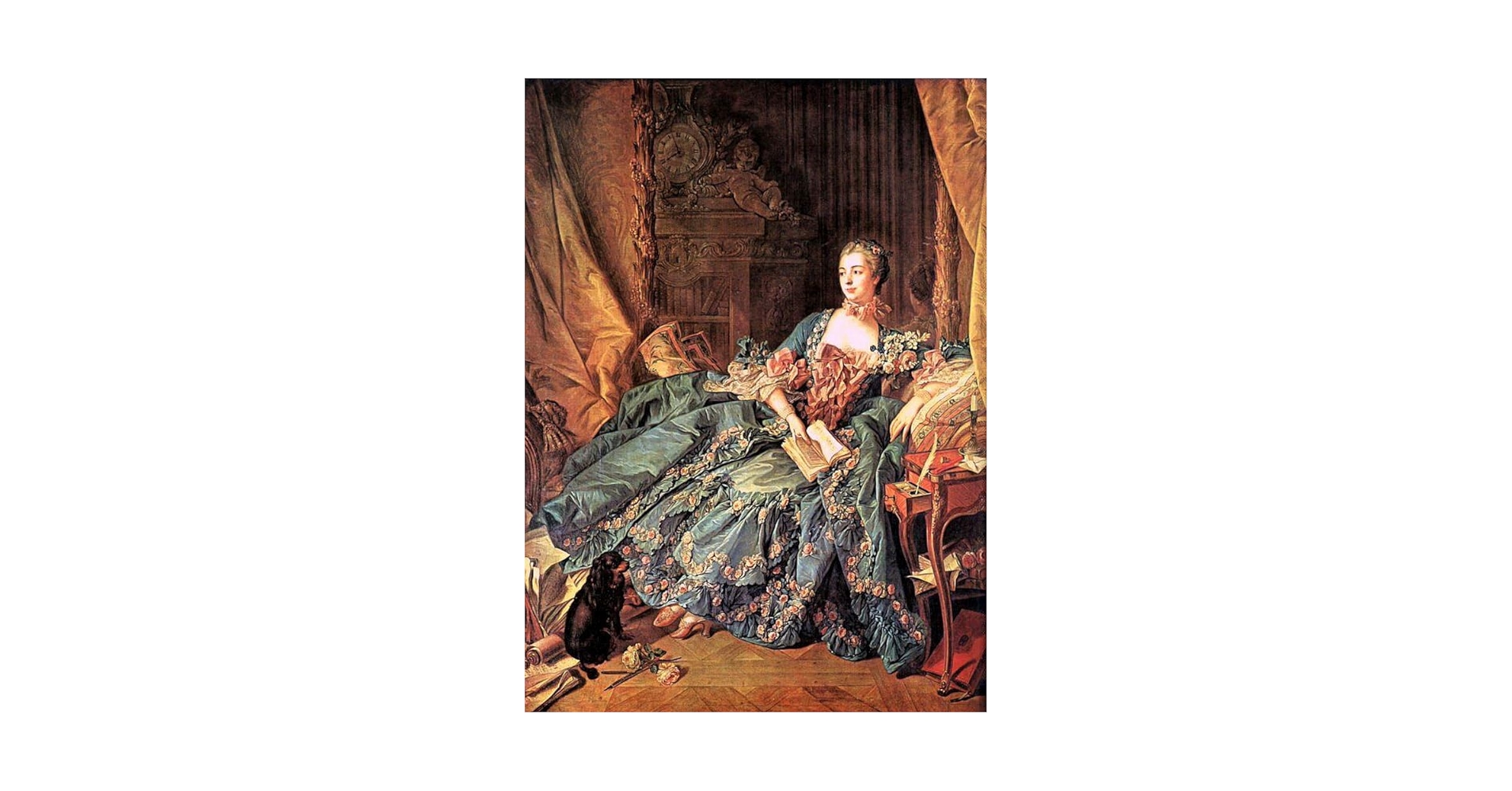 【名画複製】ポンパドゥール夫人肖像画 François Boucher作 大額装 ファイル:François Boucher 018 (Madame de Pompadour).jpg
